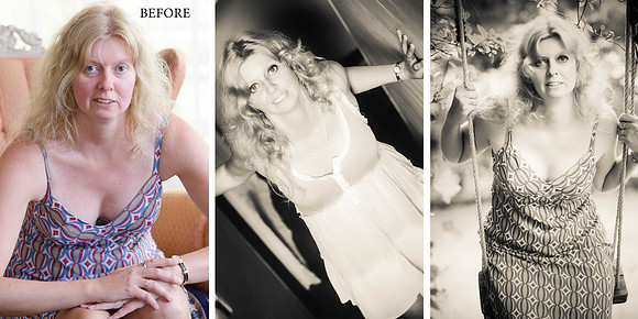 Before and after - make over